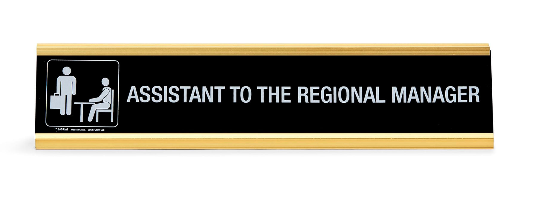 The Office Assistant To The Regional Manager Desk Plate | Measures 10 x 2 Inches