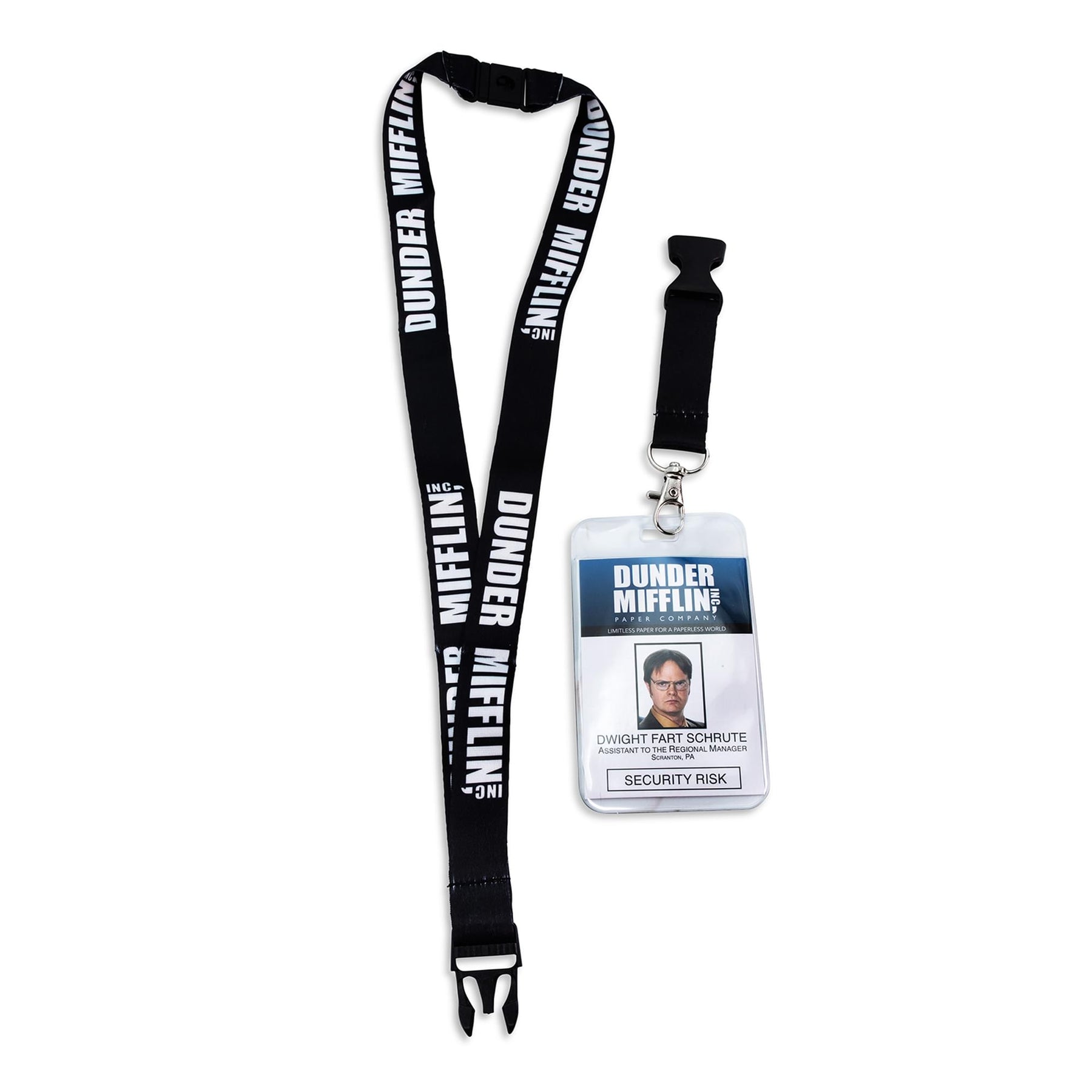 The Office Dunder Mifflin 22-Inch Lanyard With Dwight Schrute ID Card