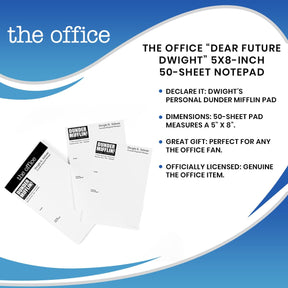 The Office “Dear Future Dwight” 5x8-Inch 50-Sheet Notepad