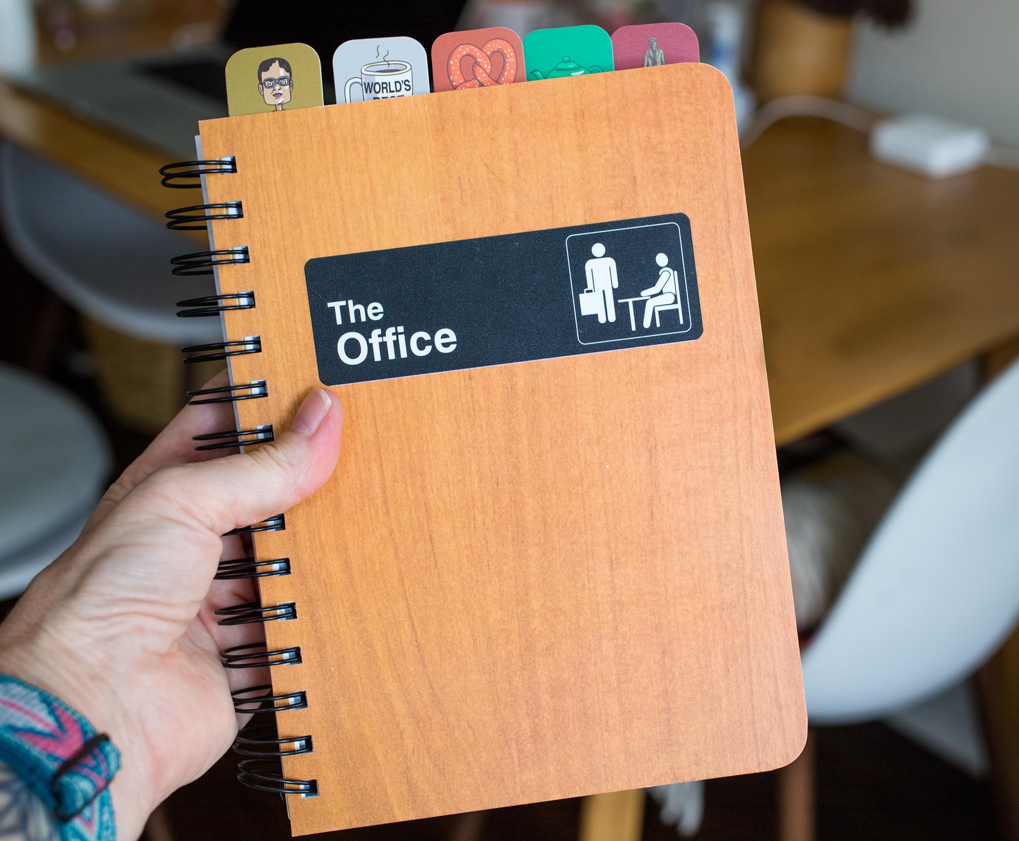 The Office Tabbed 288-Page Spiral Notebook Journal