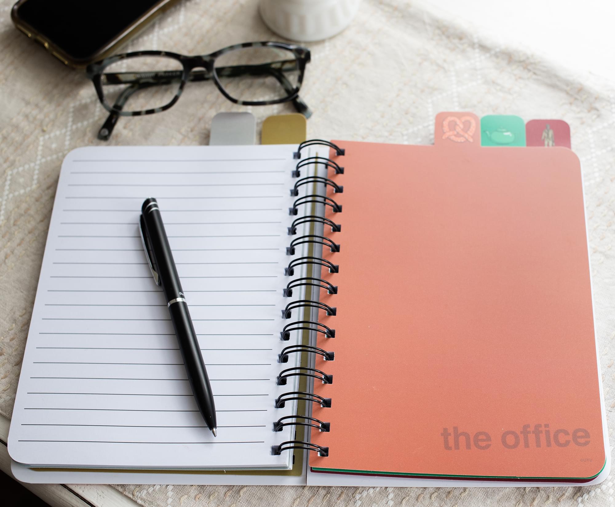The Office Tabbed 288-Page Spiral Notebook Journal