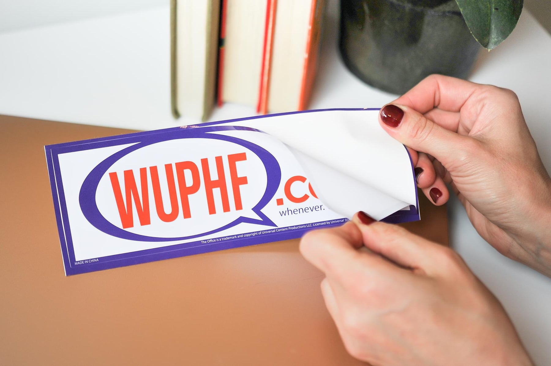 The Office WUPHF.com Sticker | 8.25x2.75 Inch