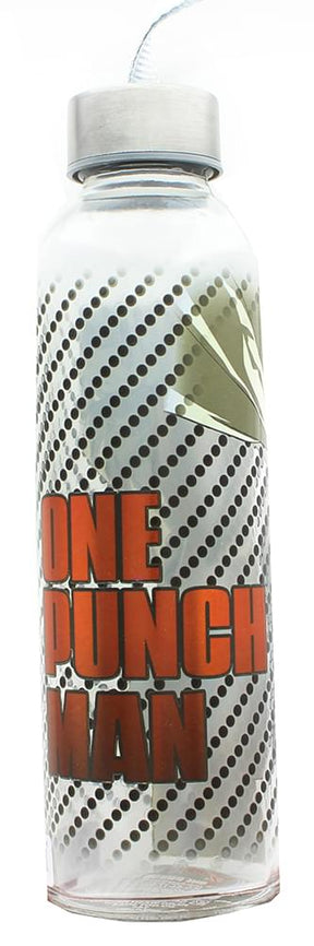 One Punch Man 18oz Glass Water Bottle