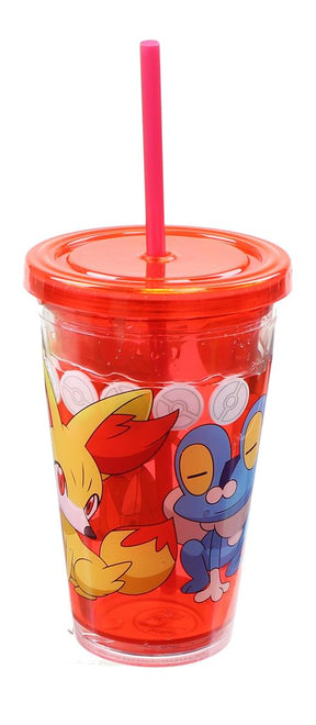Pokemon Group 18oz Carnival Cup w/ Floating Confetti Pokeballs