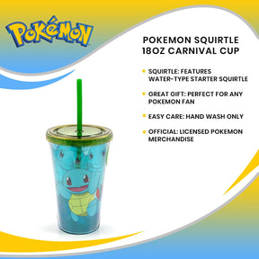 Pokemon Squirtle 18oz Carnival Cup