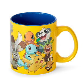 Pokémon XY Series Large Pokémon Group Foil Print Coffee Mug | Holds 20 Ounces