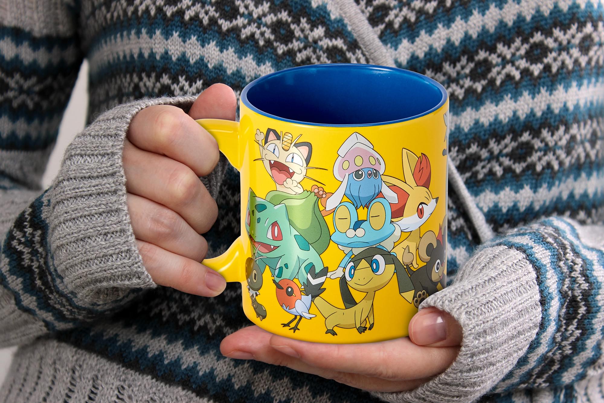 Pokémon XY Series Large Pokémon Group Foil Print Coffee Mug | Holds 20 Ounces