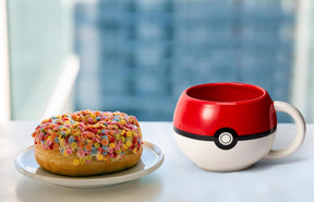 Pokemon Pokeball Molded Ceramic Coffee Mug