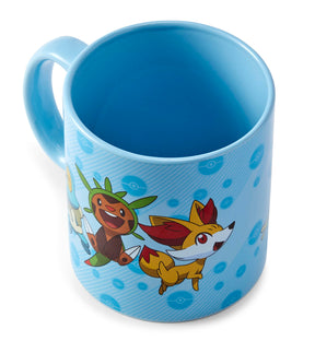 Pokemon XY Group Starters Coffee Mug - 20-Ounces Blue