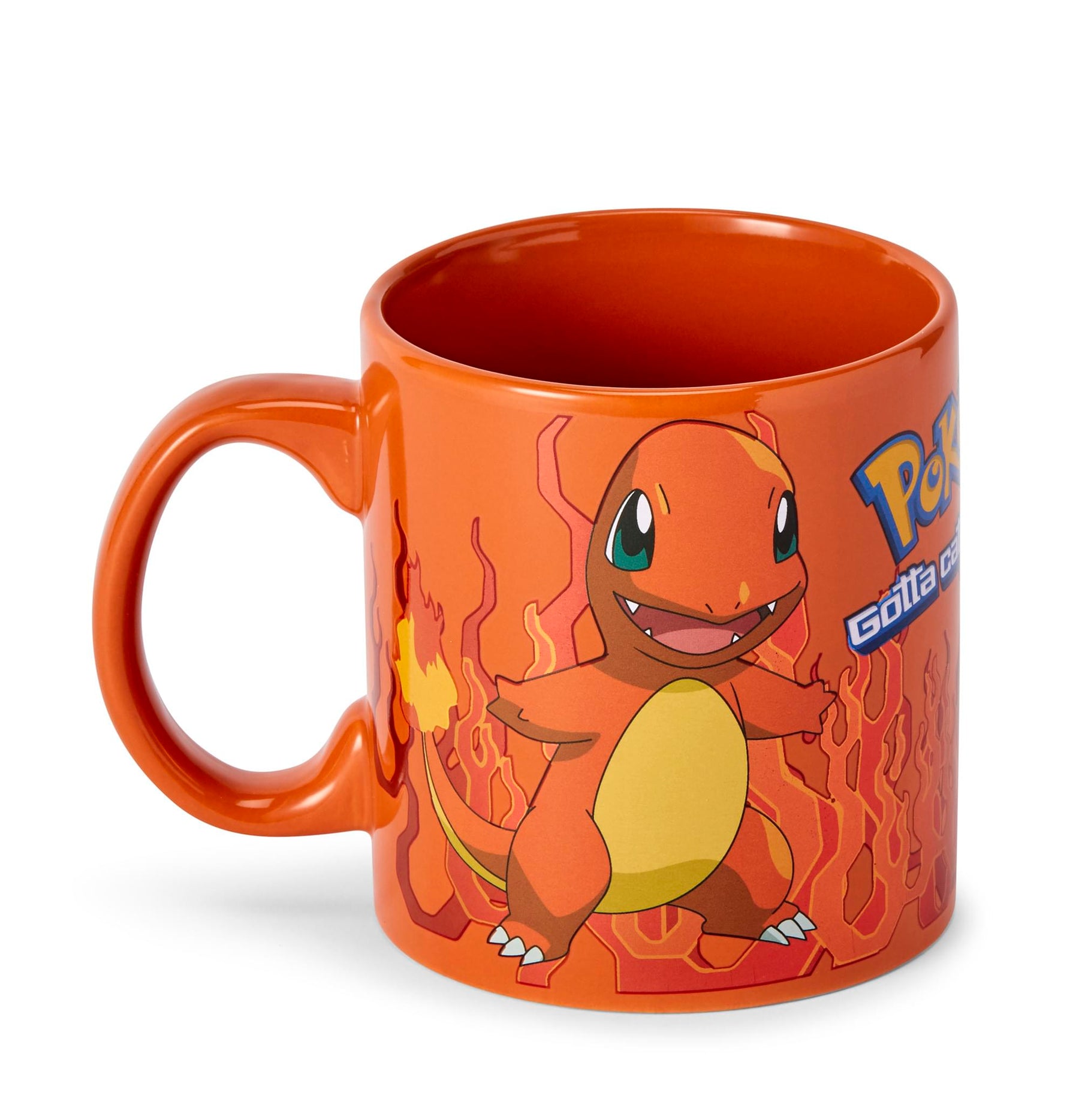 Pokémon Charmander Orange Foil Print Ceramic Coffee Mug | Holds 20 Ounces