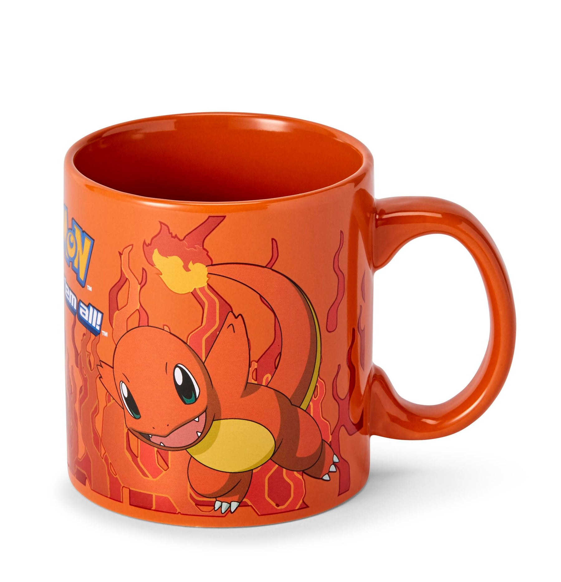 Pokémon Charmander Orange Foil Print Ceramic Coffee Mug | Holds 20 Ounces