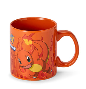 Pokémon Charmander Orange Foil Print Ceramic Coffee Mug | Holds 20 Ounces