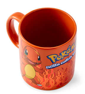 Pokémon Charmander Orange Foil Print Ceramic Coffee Mug | Holds 20 Ounces