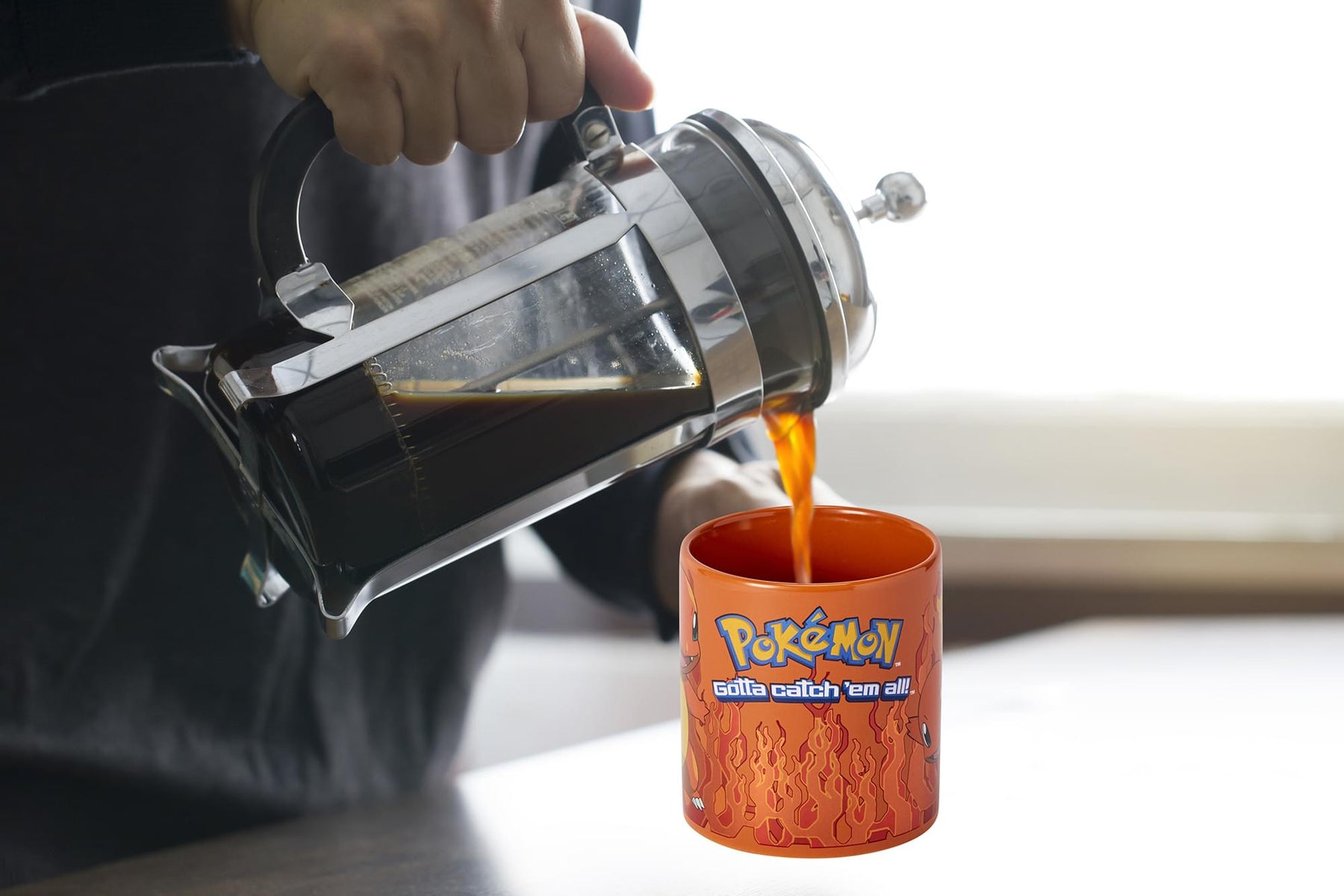 Pokémon Charmander Orange Foil Print Ceramic Coffee Mug | Holds 20 Ounces