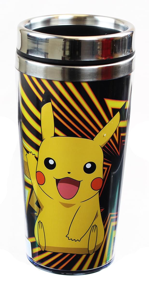 Pokemon 16oz Travel Mug Set: Charizard, Pikachu