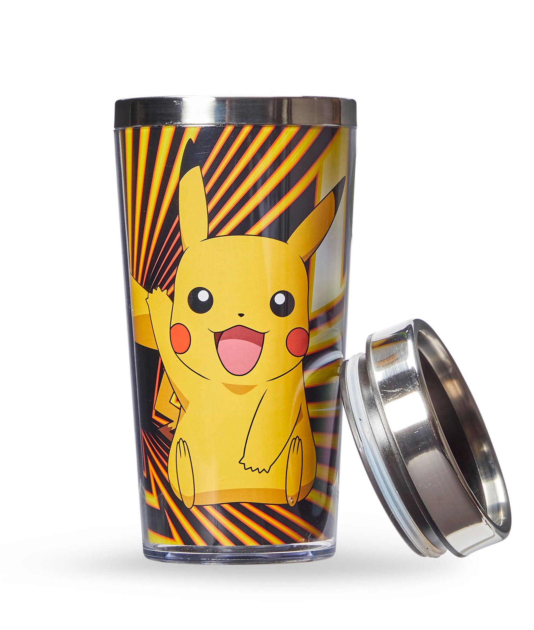 Pokemon Pikachu Travel Mug - 16oz BPA-Free Car Tumbler with Spill-Proof Lid