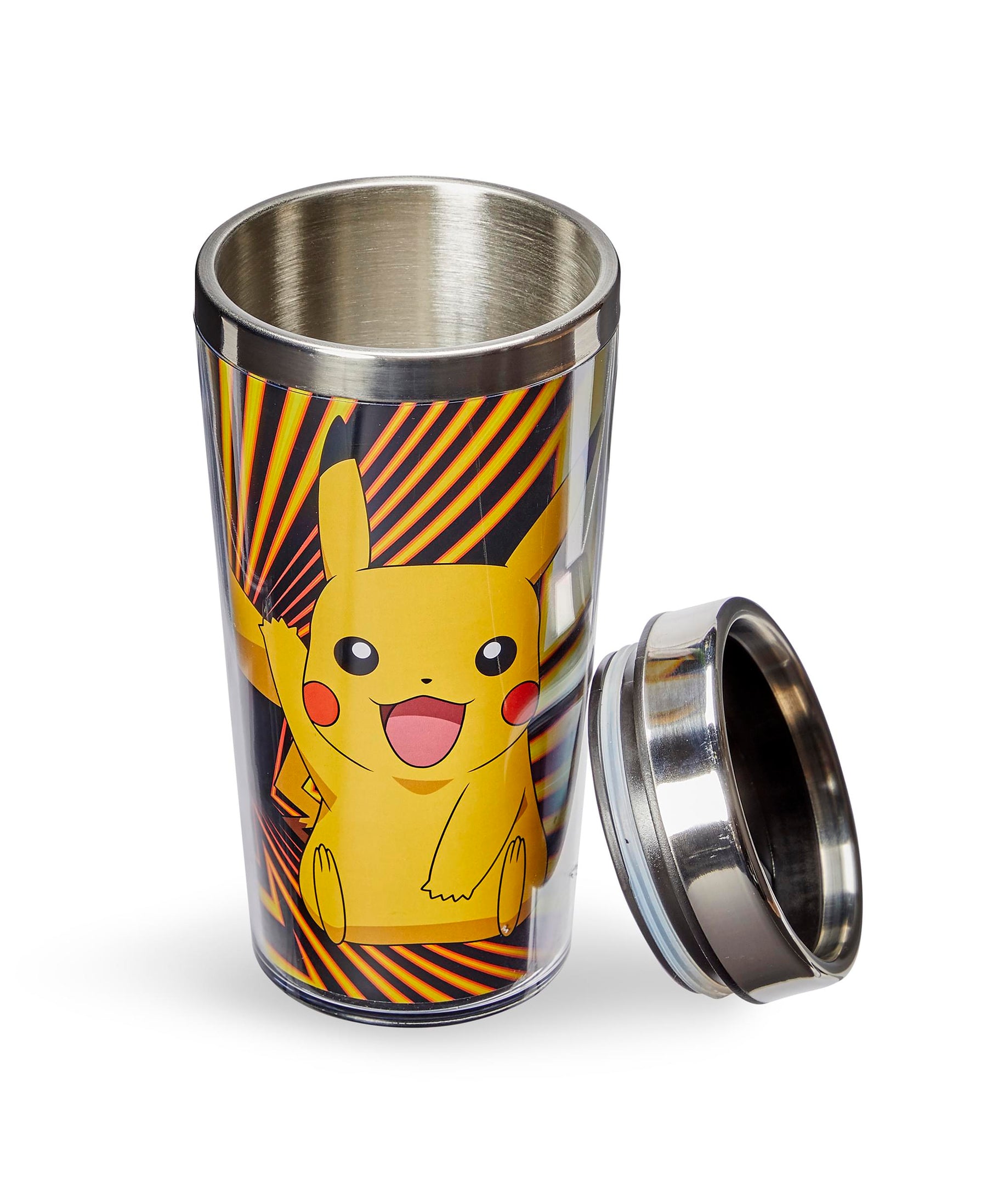 Pokemon Pikachu Travel Mug - 16oz BPA-Free Car Tumbler with Spill-Proof Lid