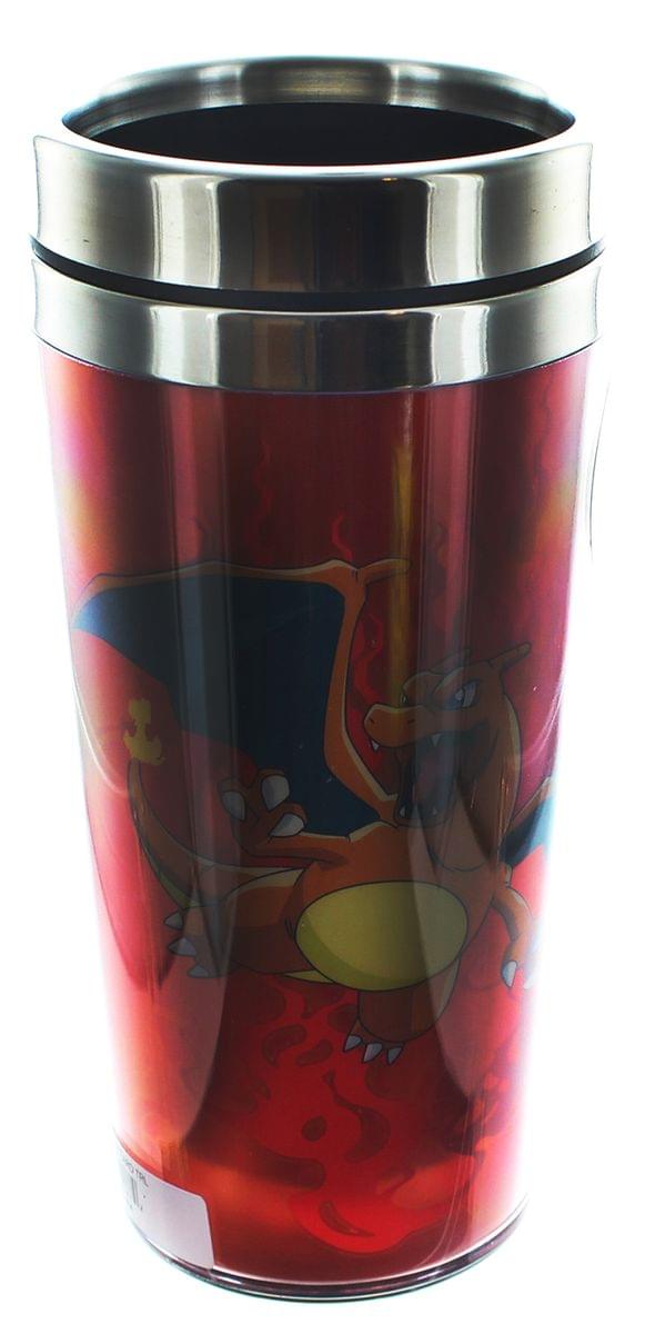 Pokemon 16oz Travel Mug Set: Charizard, Pikachu
