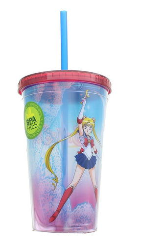 Sailor Moon Lace 16oz Carnival Cup w/ Lid & Straw