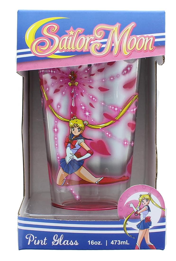 Sailor Moon 16oz Metallic Print Pint Glass