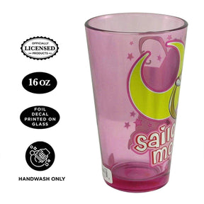 Sailor Moon Moon Princess Halation 16oz Pink Pint Glass