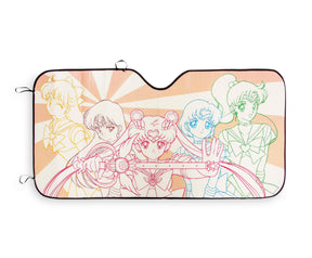 Sailor Moon SuperS Characters Sunshade for Car Windshield | 58 x 28 Inches