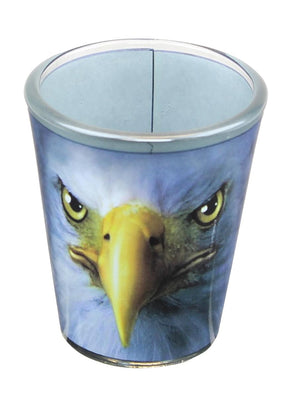 Eagle Face 2oz Shot Glass