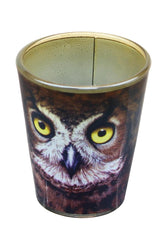 Owl Face 2oz Shot Glass