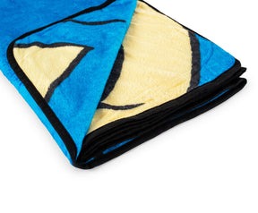 Sonic the Hedgehog Face Fleece Throw Blanket | 45 x 60 Inches