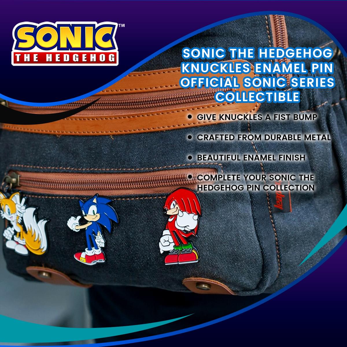 Sonic The Hedgehog Knuckles Enamel Pin | Official Sonic Series Collectible