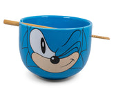 Sonic The Hedgehog Japanese Dinnerware Set | 14-Ounce Ramen Bowl and Chopsticks