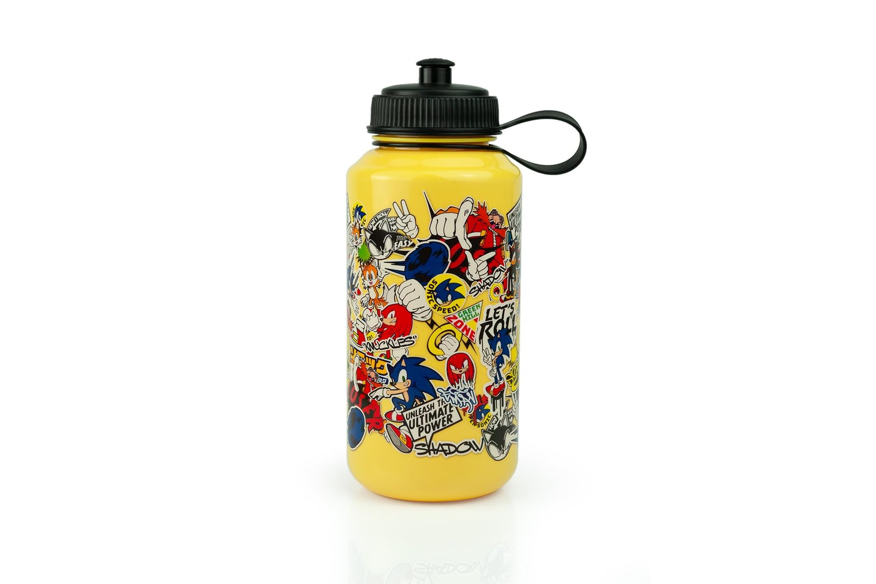 Sonic the Hedgehog Sticker Bomb 32oz Plastic Water Bottle