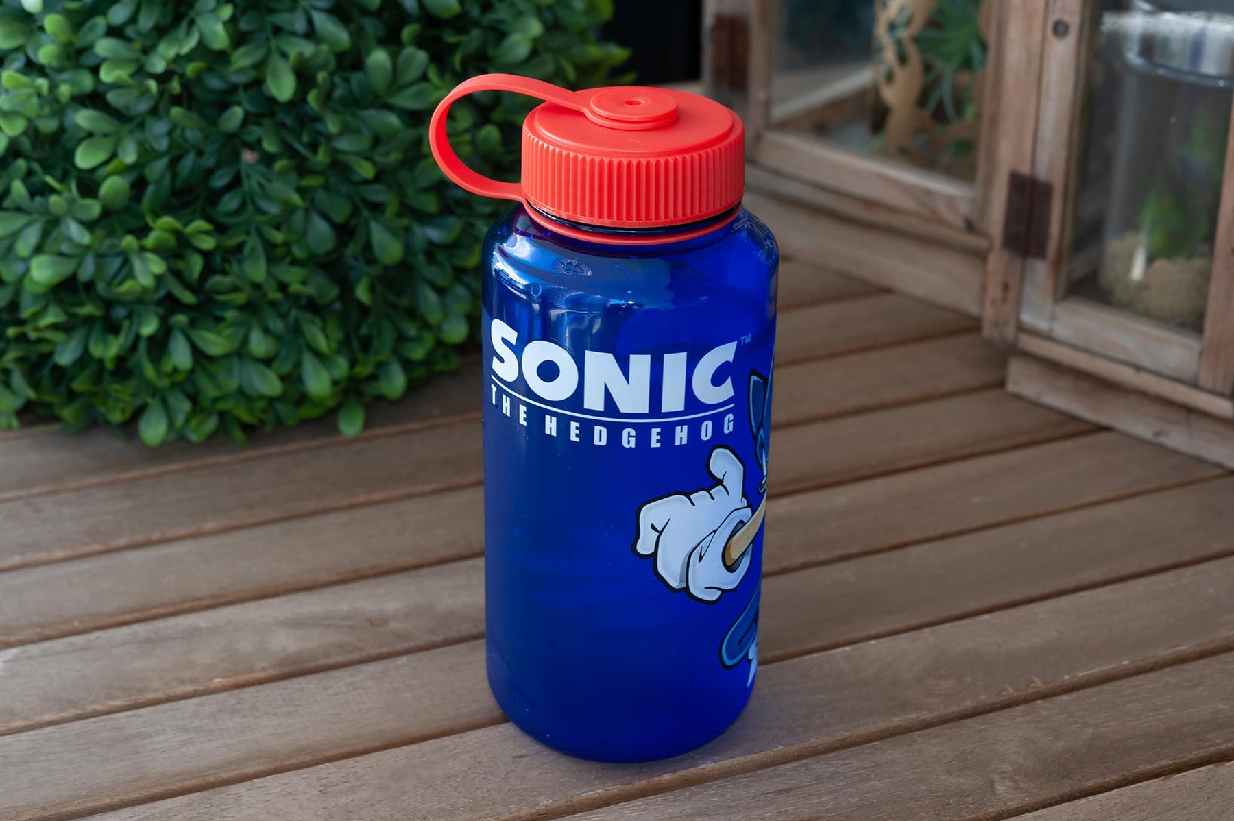 Sonic The Hedgehog 32oz Plastic Water Bottle