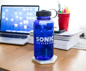 Sonic The Hedgehog Character Plastic Water Bottle | Holds 32 Ounces