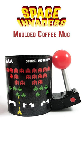 Space Invaders Bundle: 45"x60" Fleece Throw Blanket & 16oz Molded Mug