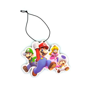 Super Mario Group Air Freshener | Licensed Nintendo  Accessory - Blueberry Scent