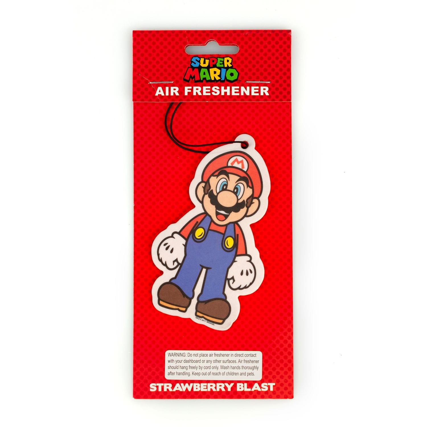 Super Mario - Mario Air Freshener | Licensed Nintendo Accessory-Strawberry Scent