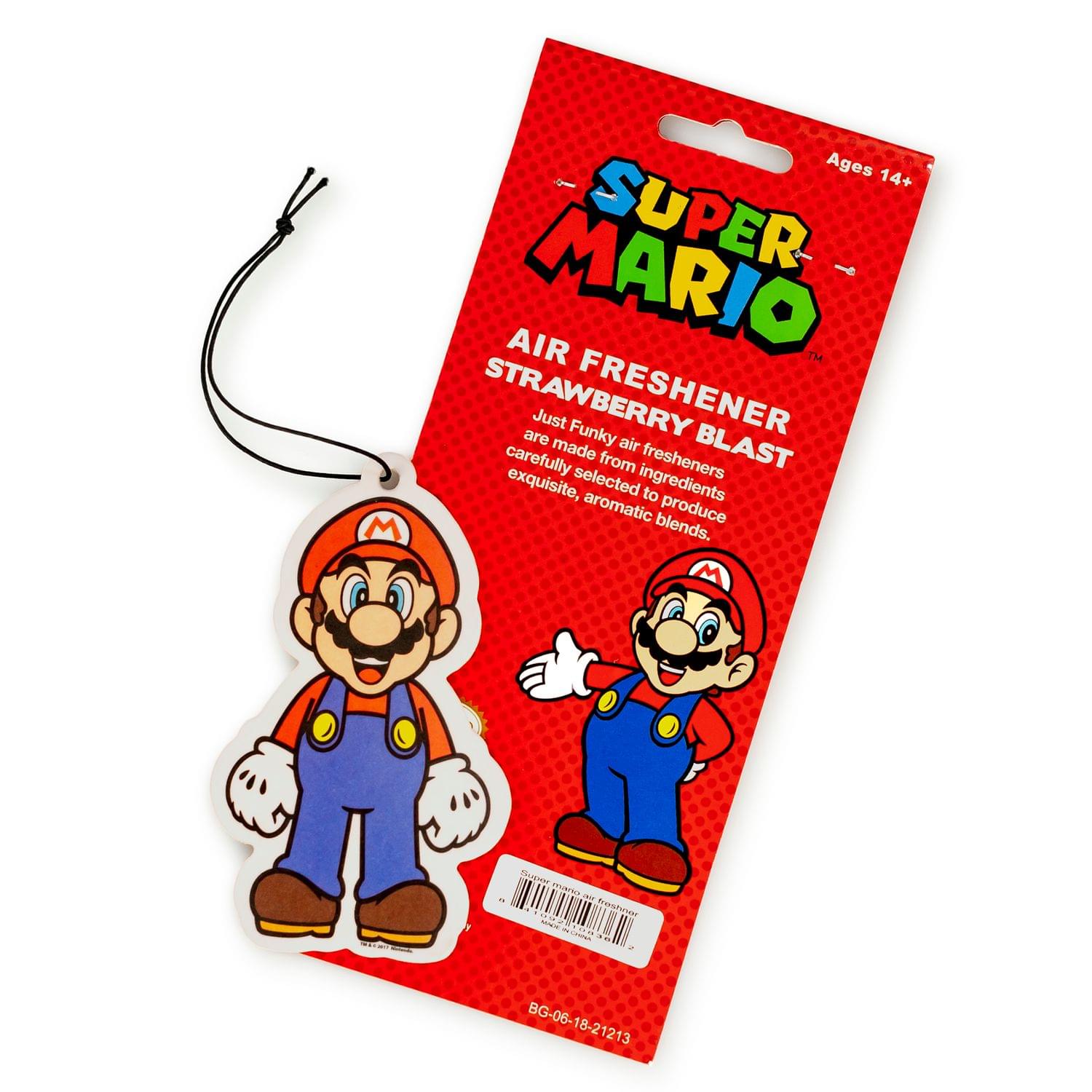 Super Mario - Mario Air Freshener | Licensed Nintendo Accessory-Strawberry Scent