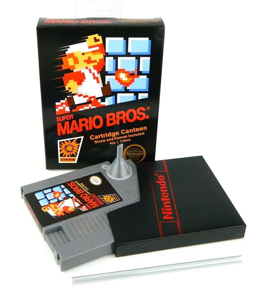 Super Mario Bros NES Cartridge Flask | Licensed Nintendo Merchandise 5oz