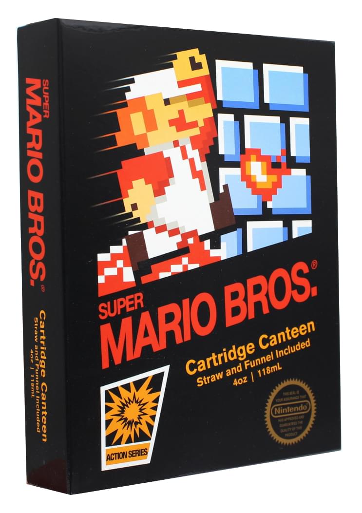 Super Mario Bros NES Cartridge Flask | Licensed Nintendo Merchandise 5oz