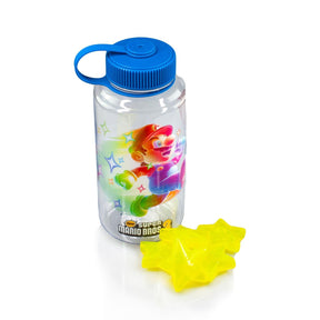 Super Mario Bros 6-Inch Plastic Water Bottle | Super Star Ice Cubes