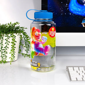 Super Mario Bros 6-Inch Plastic Water Bottle | Super Star Ice Cubes