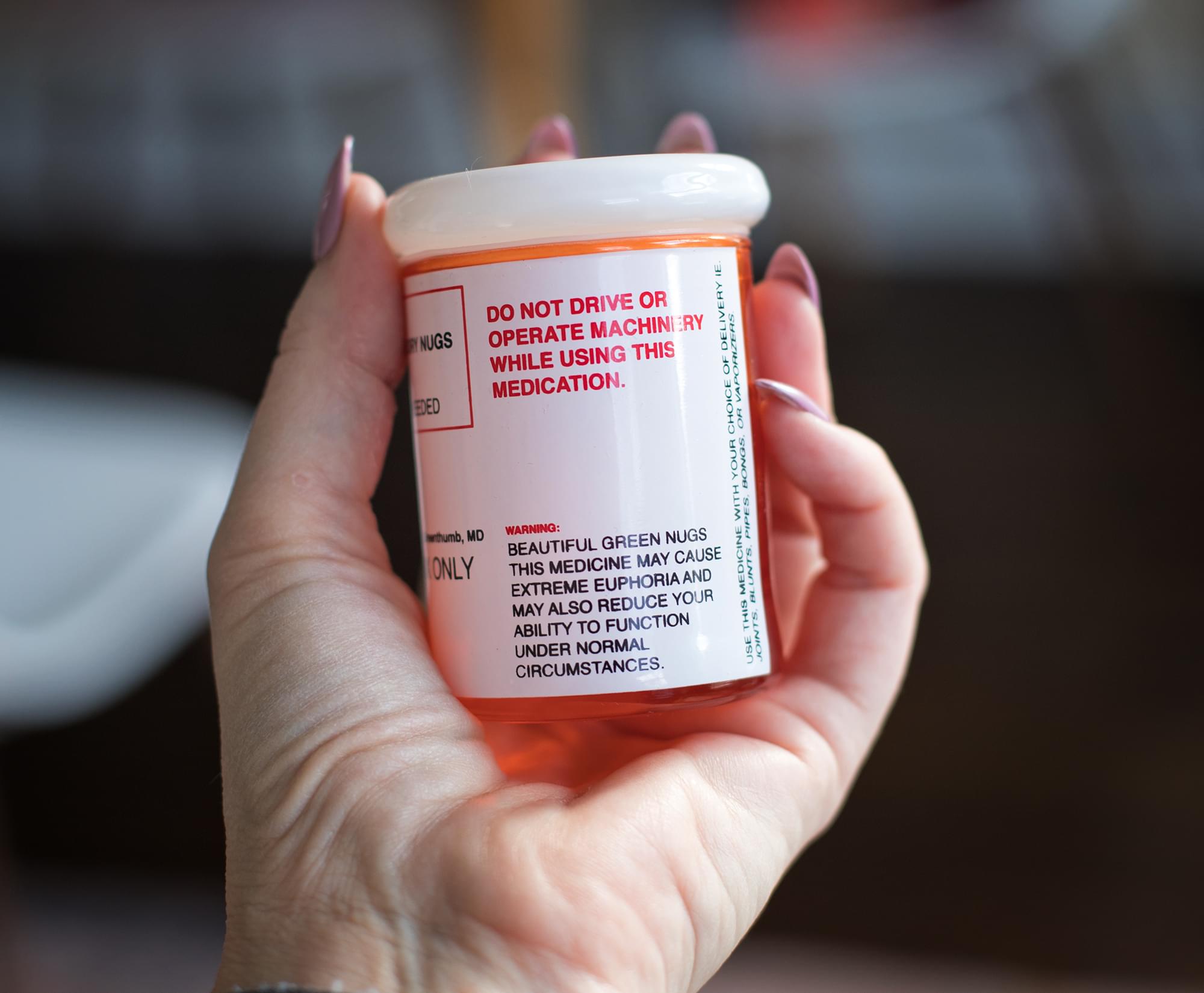 Prescription Marijuana Stash Jar | Holds 3 Ounces