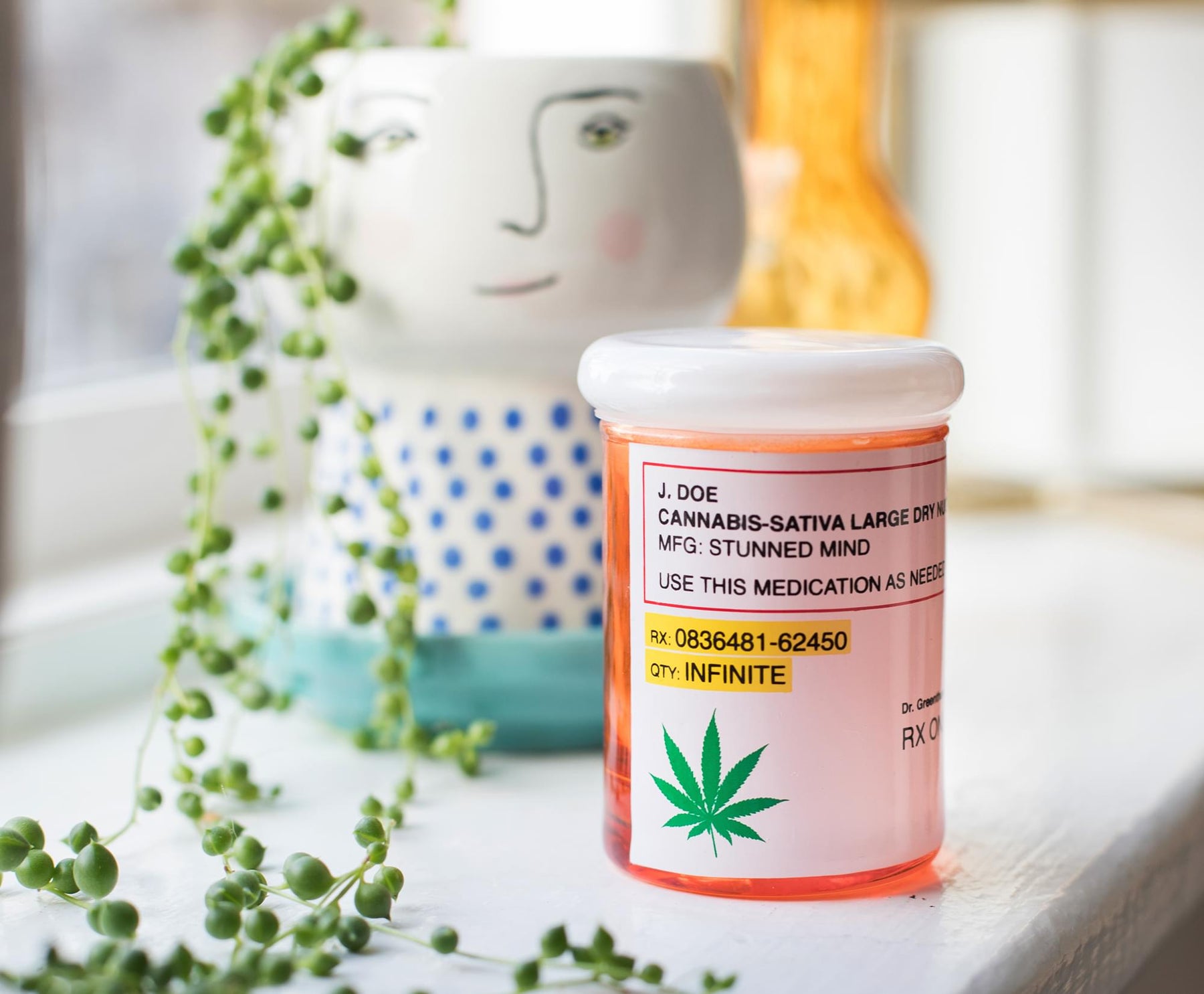 Prescription Marijuana Stash Jar | Holds 3 Ounces
