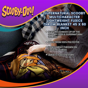 Supernatural Scooby MultiCharacter Lightweight Fleece Throw Blanket 45 x 60 Inch