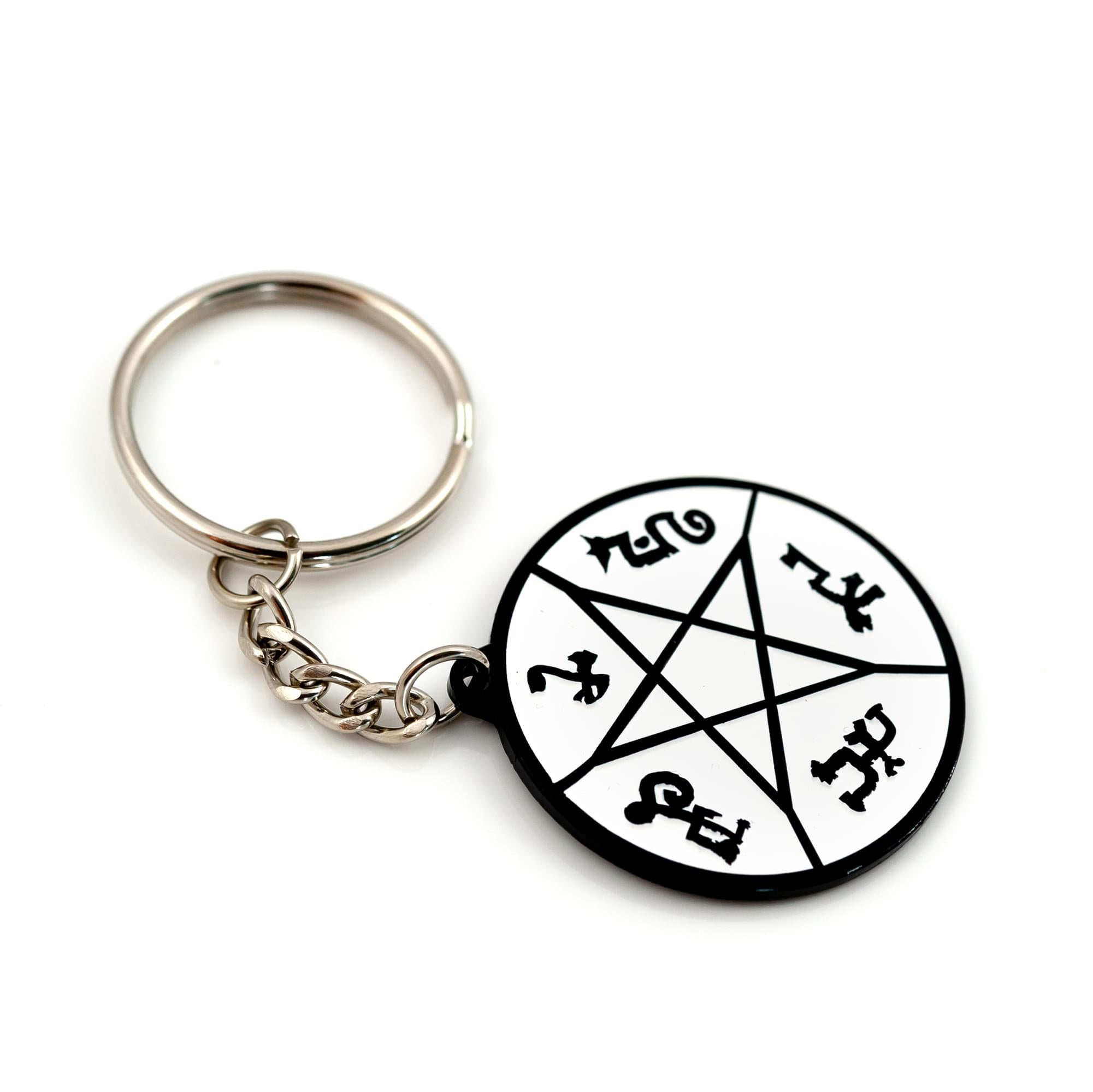 Supernatural Devil's Trap Soft Enamel/Metal Key Chain