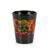 Sons Of Anarchy Logo Shot Glass | Set Of 4 SAMCRO Logo Bar Glasses | 1.5 Ounces