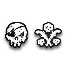 Sea of Thieves Skull & Gun Pins | Exclusive Just Funky Collector Pins | Set of 2