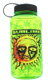 Sublime Sun Logo 35oz Green Plastic Water Bottle w Screw Down Lid