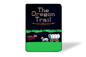 The Oregon Trail Video Game Large Fleece Throw Blanket | 60 x 45 Inches
